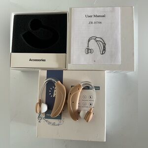 ZR-H706 Wireless Hearing Aids - Tan Brand New open the Box New
